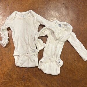 Gerber 0-3 Month Long Sleeve Bodysuits (2)